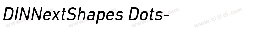 DINNextShapes Dots字体转换